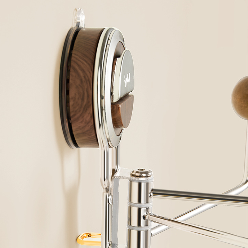 No-Drill Rotating Suction Hooks – Strong Hold, Easy Wall Installatio