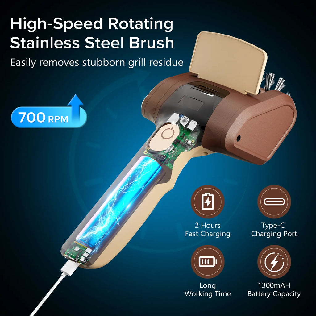 🌭💪Electric BBQ Grill Brush - Free Shipping