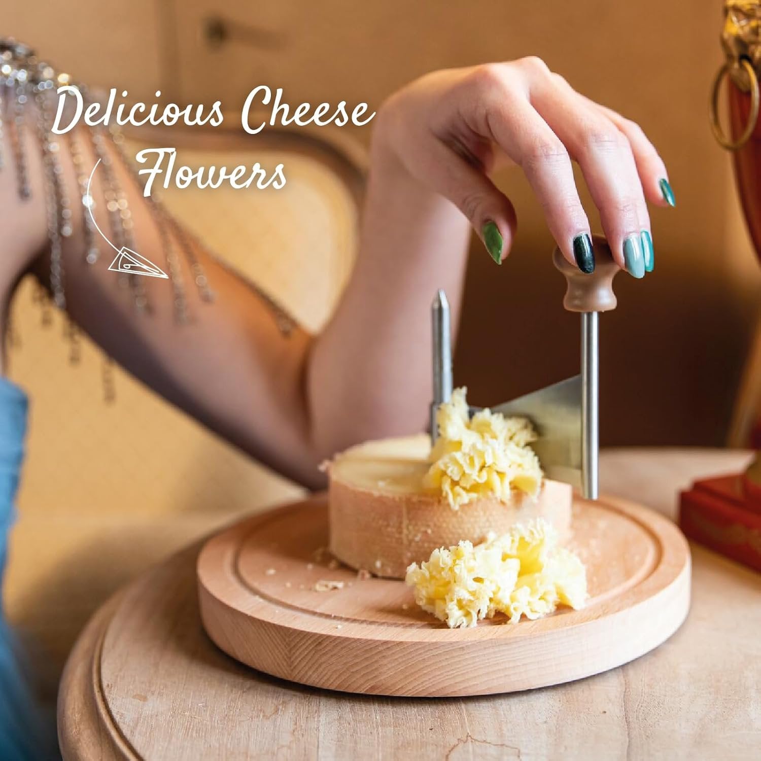 Cheese Curler Wheel - Stainless Steel Cheese Shaver