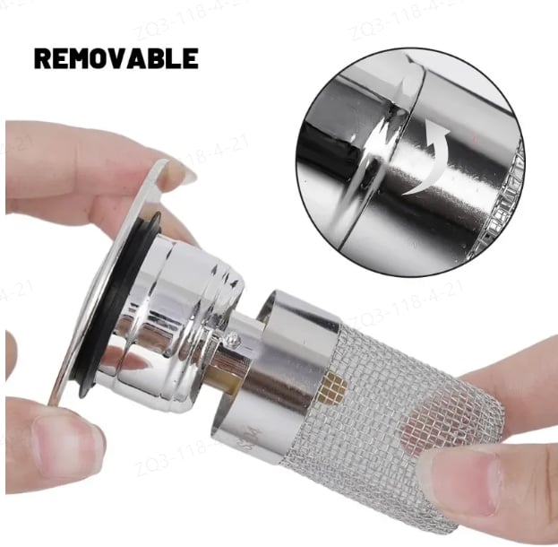 🔥Bathroom Sink Stopper Hair Catcher