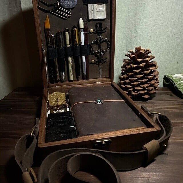 🎁Writers Messenger Wood Box A5