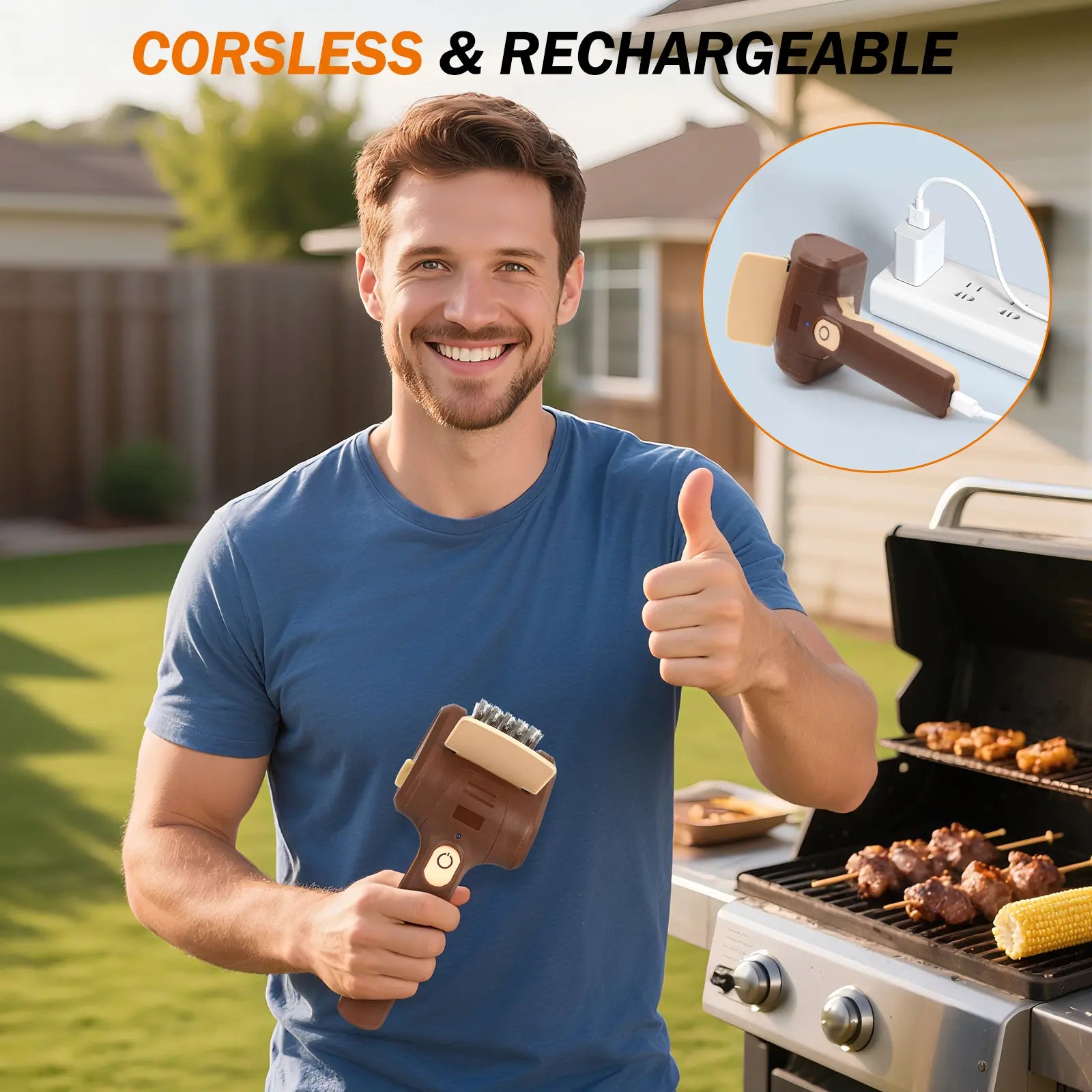 🌭💪Electric BBQ Grill Brush - Free Shipping