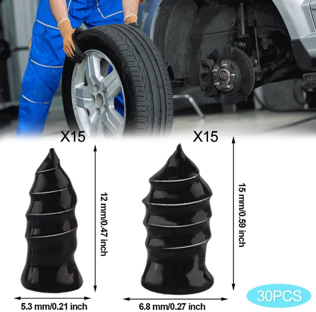 🔥2026 hot sale 🔥 Instant Tire Plug Repair Kit 🚗✨ Free Screwdriver Included! ⭐