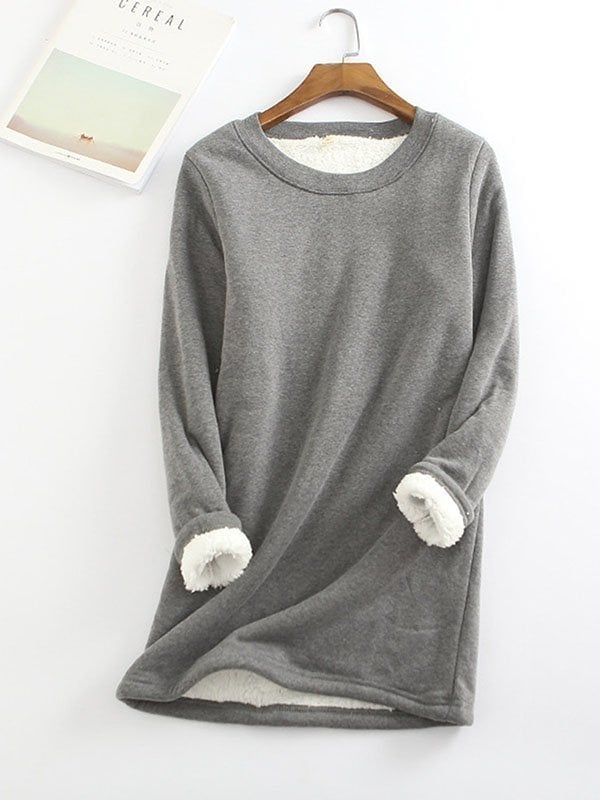 💥Hot Sale,Sold 20000+💥Women‘s NEW Casual Cotton Round Neck Solid Sweatshirt (S-5XL)
