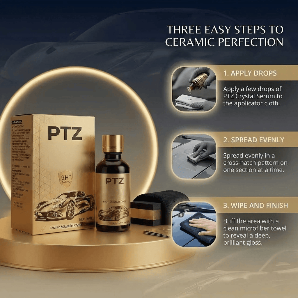 🎁🔥PTZ  Graphene Ceramic Coating for Cars – 9H Hardness, 10+ Years Protection, Hydrophobic & Scratch Resistant