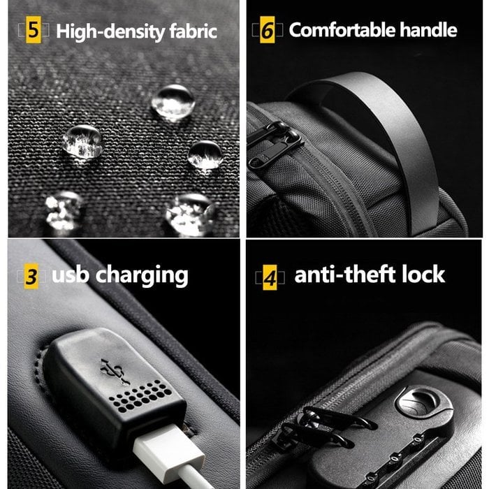 New Carbon Fiber Streamline Anti-Theft Sling Bag 🔥
