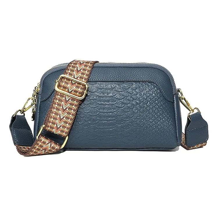 First Layer Cowhide Crossbody Bag Alligator Pattern Women Shoulder Bag for Work