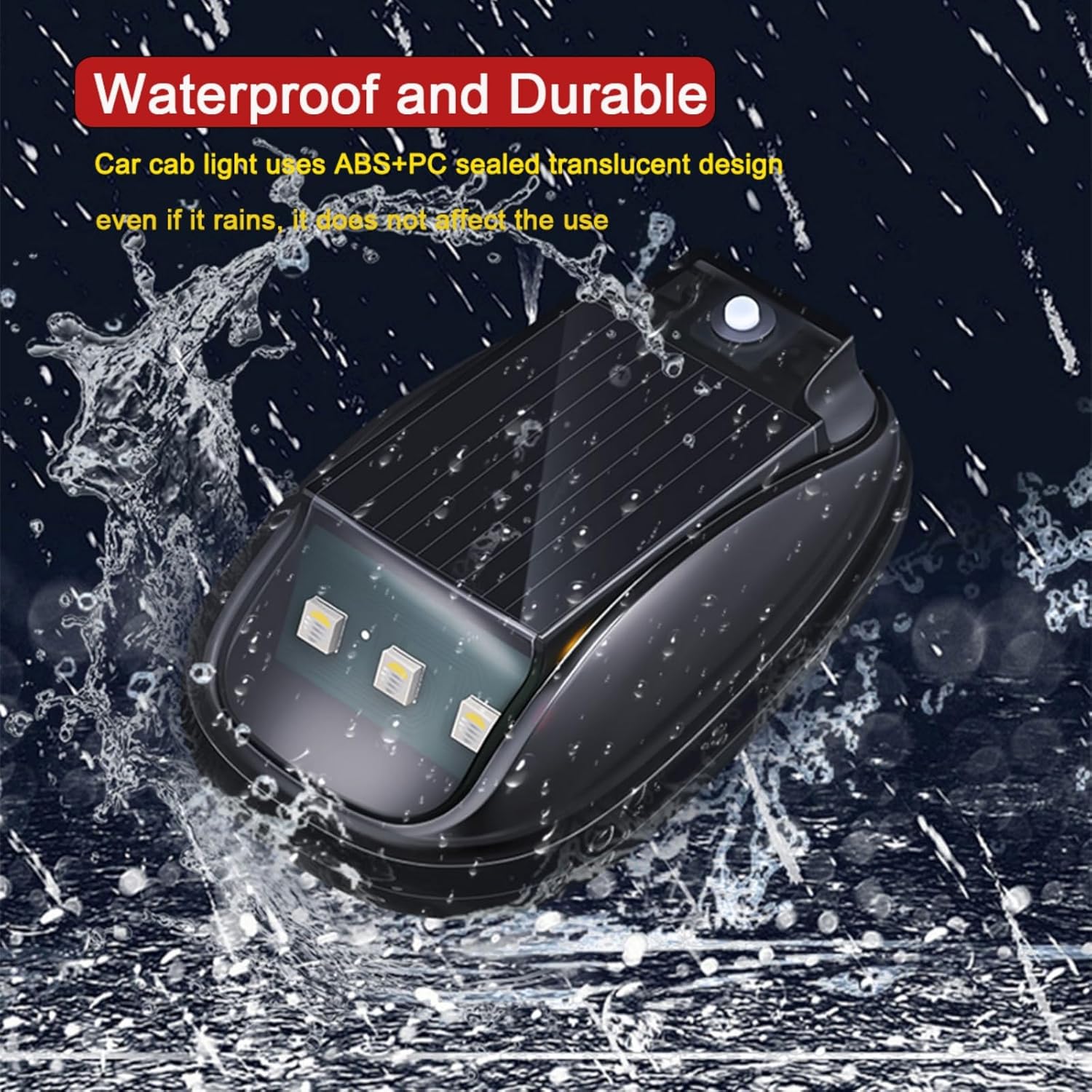Solar Car Roof RGB Strobe Light