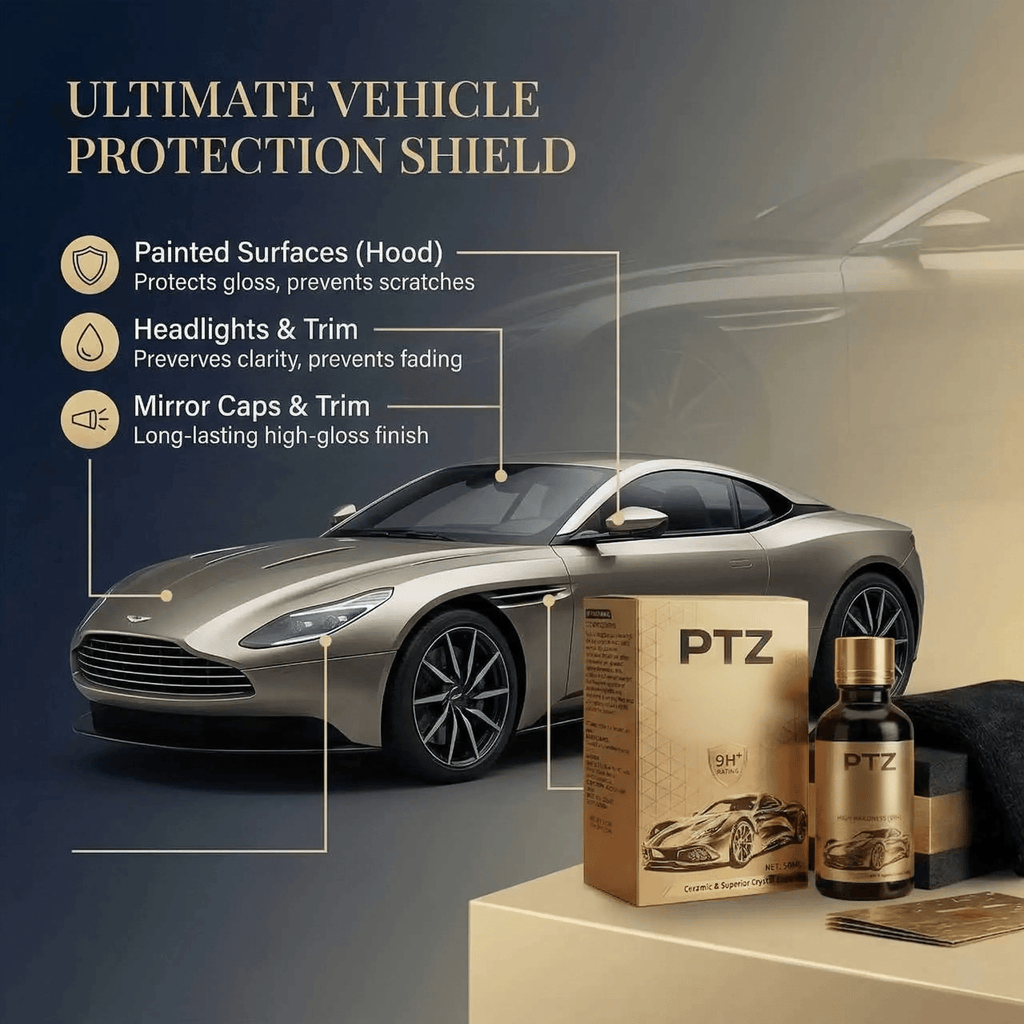 🎁🔥PTZ  Graphene Ceramic Coating for Cars – 9H Hardness, 10+ Years Protection, Hydrophobic & Scratch Resistant