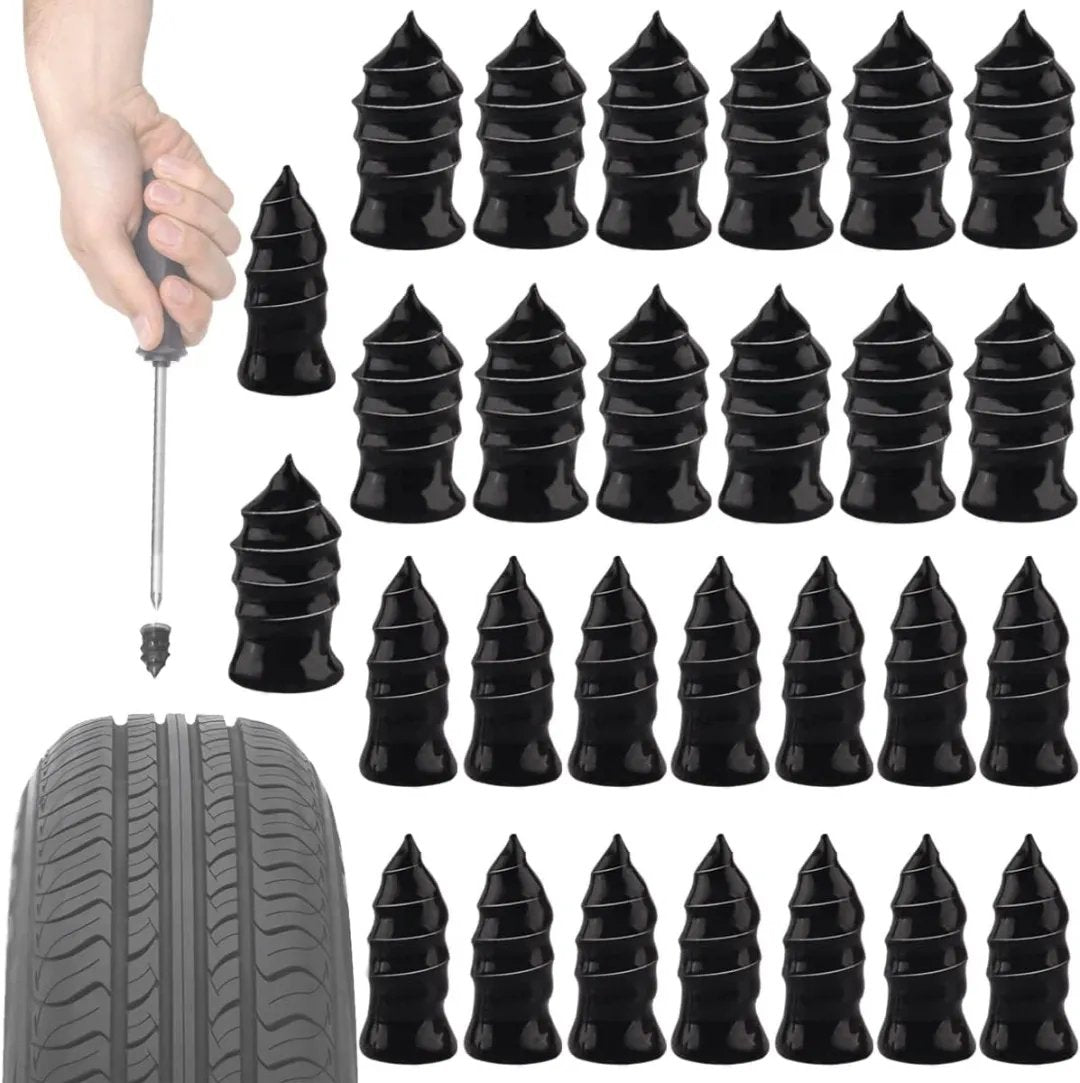 🔥2026 hot sale 🔥 Instant Tire Plug Repair Kit 🚗✨ Free Screwdriver Included! ⭐