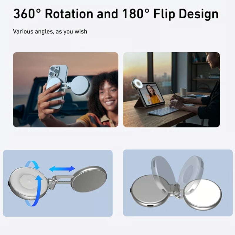 Magnetic 3-in-1 Selfie & Beauty Light