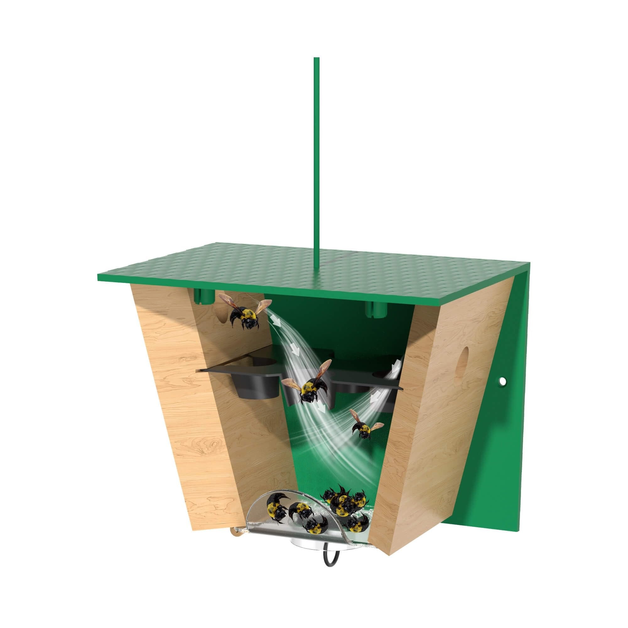🐝 Ultimate Pro Carpenter Bee Trap – 2-in-1 Protection