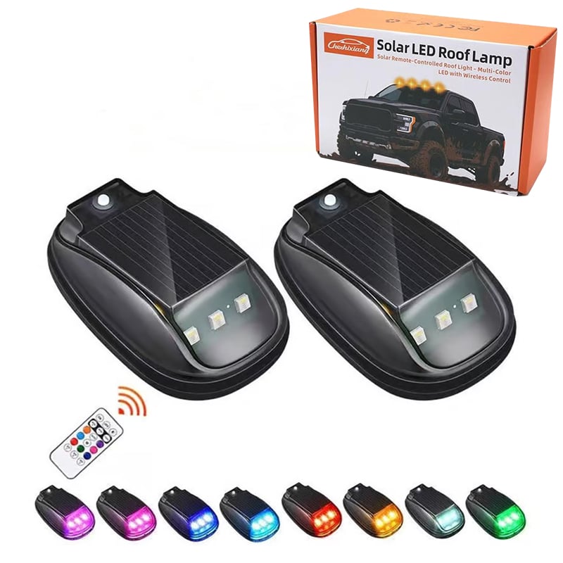 Solar Car Roof RGB Strobe Light