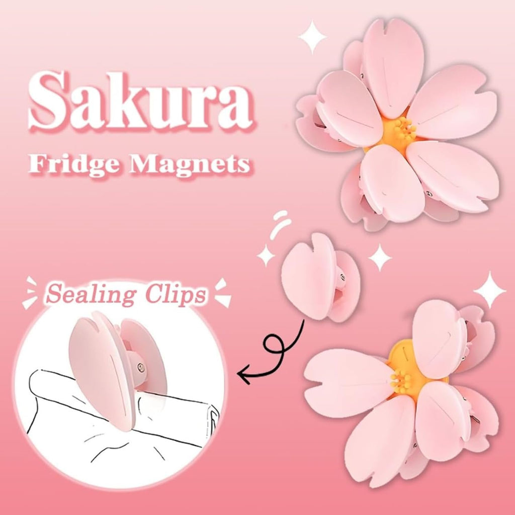 🔥Limited Time 49% Off✨🌸Cherry Blossom Magnetic Bag Clips