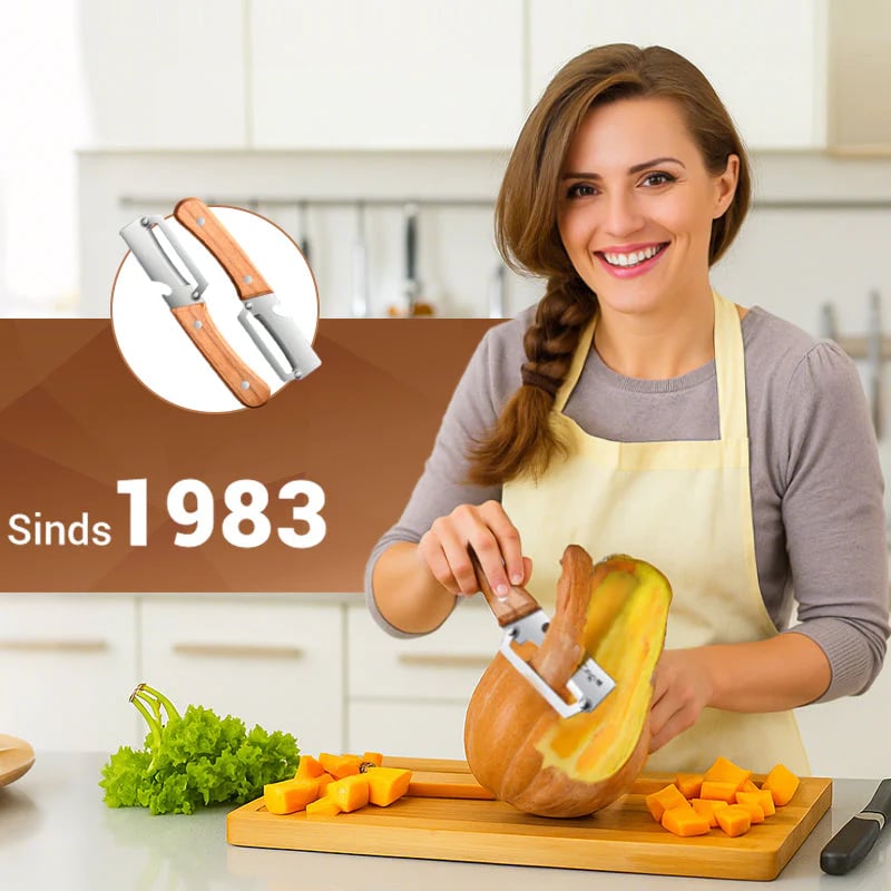 🥕 2 + 1 Free 🔥 Multifunctional Kitchen Vegetable Peeler – Stainless Steel Blade, Ergonomic Handle & Ideal for Fruits and Vegetables ✨