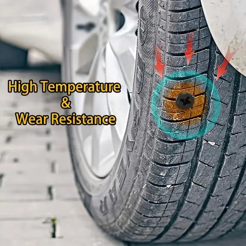 🔥2026 hot sale 🔥 Instant Tire Plug Repair Kit 🚗✨ Free Screwdriver Included! ⭐