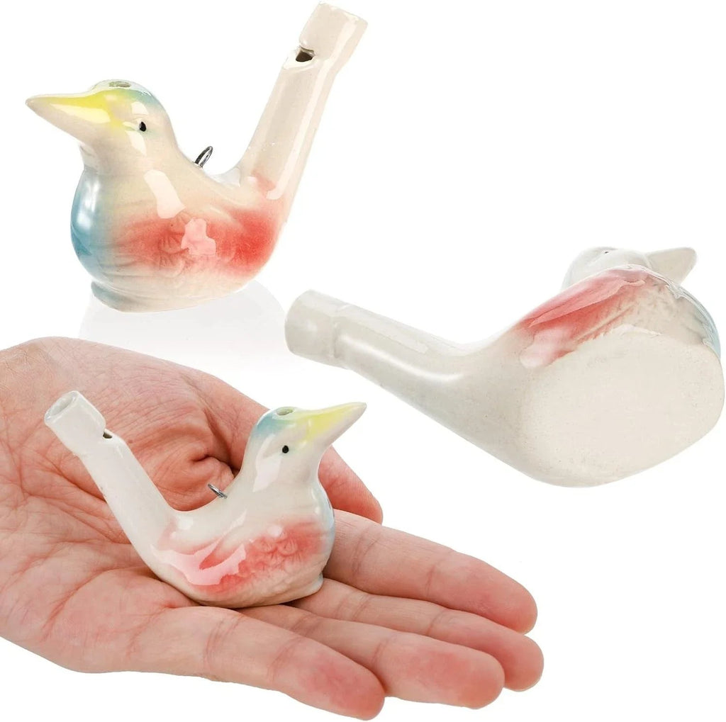 🐦 Ceramic Water Bird Whistles – Nostalgic Chirp Fun for All Ages (Set of 4)