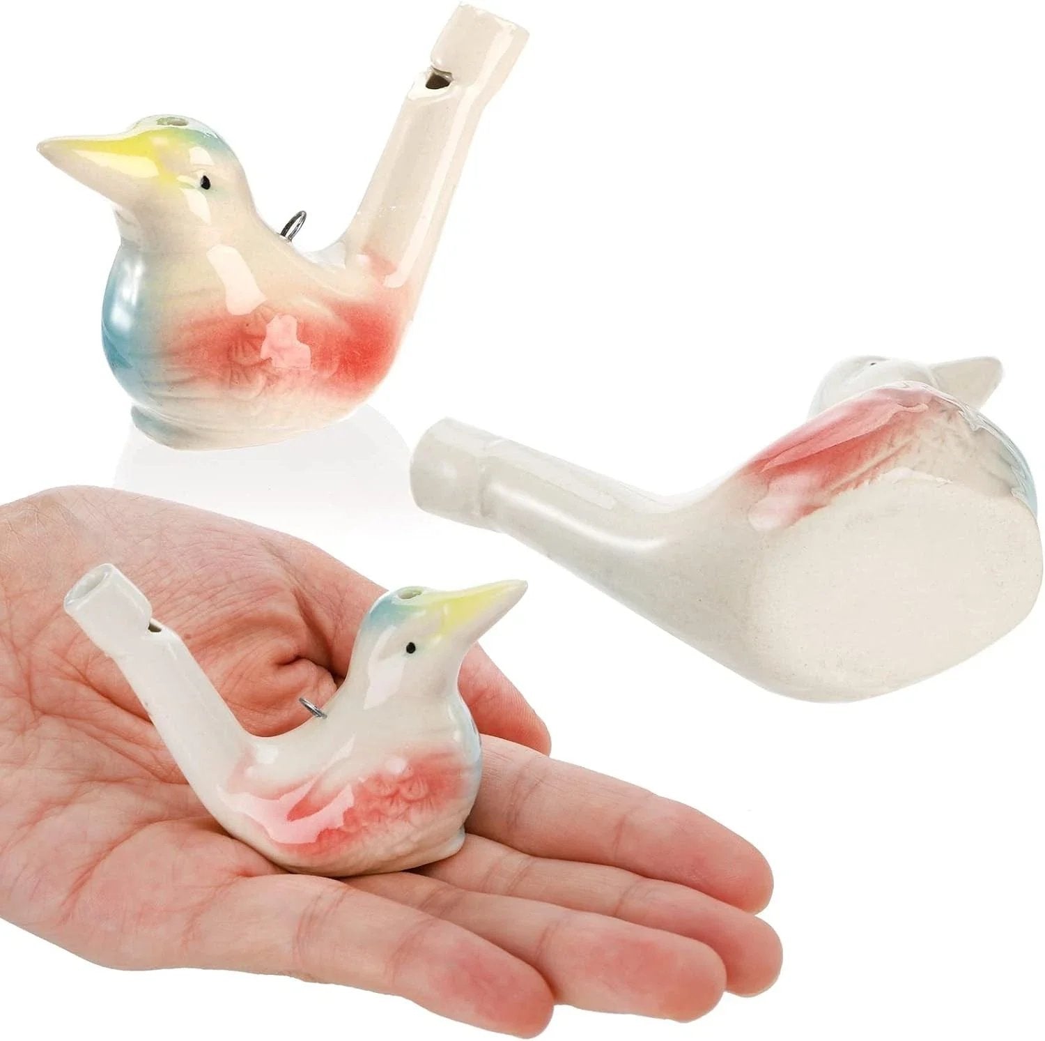 🐦 Ceramic Water Bird Whistles – Nostalgic Chirp Fun for All Ages (Set of 4)