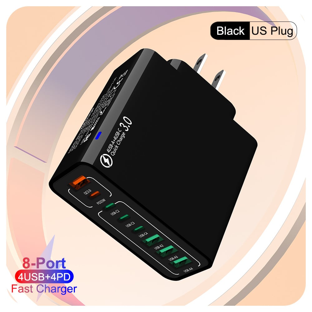 🔥🔥8 in 1 Waterproof Ports USB Fast Charger