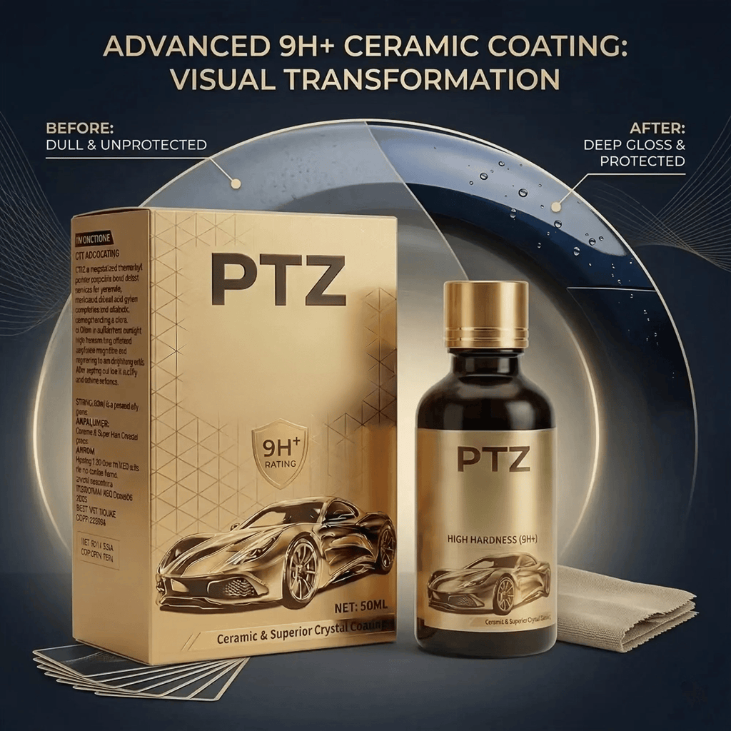 🎁🔥PTZ  Graphene Ceramic Coating for Cars – 9H Hardness, 10+ Years Protection, Hydrophobic & Scratch Resistant