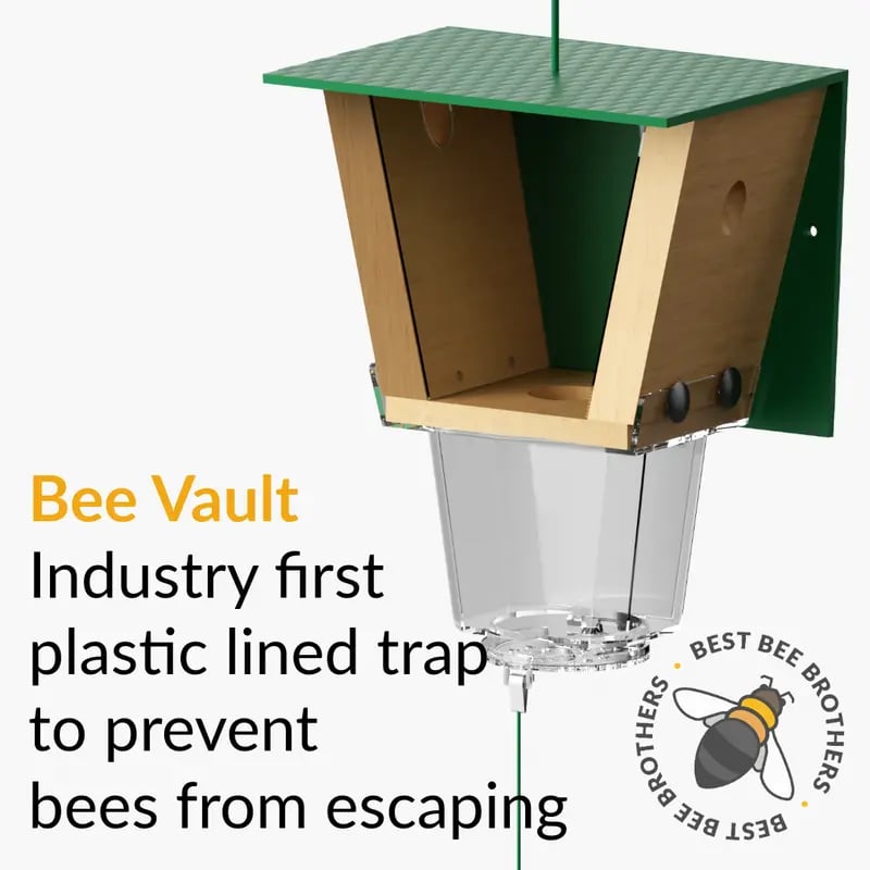 🐝 Ultimate Pro Carpenter Bee Trap – 2-in-1 Protection