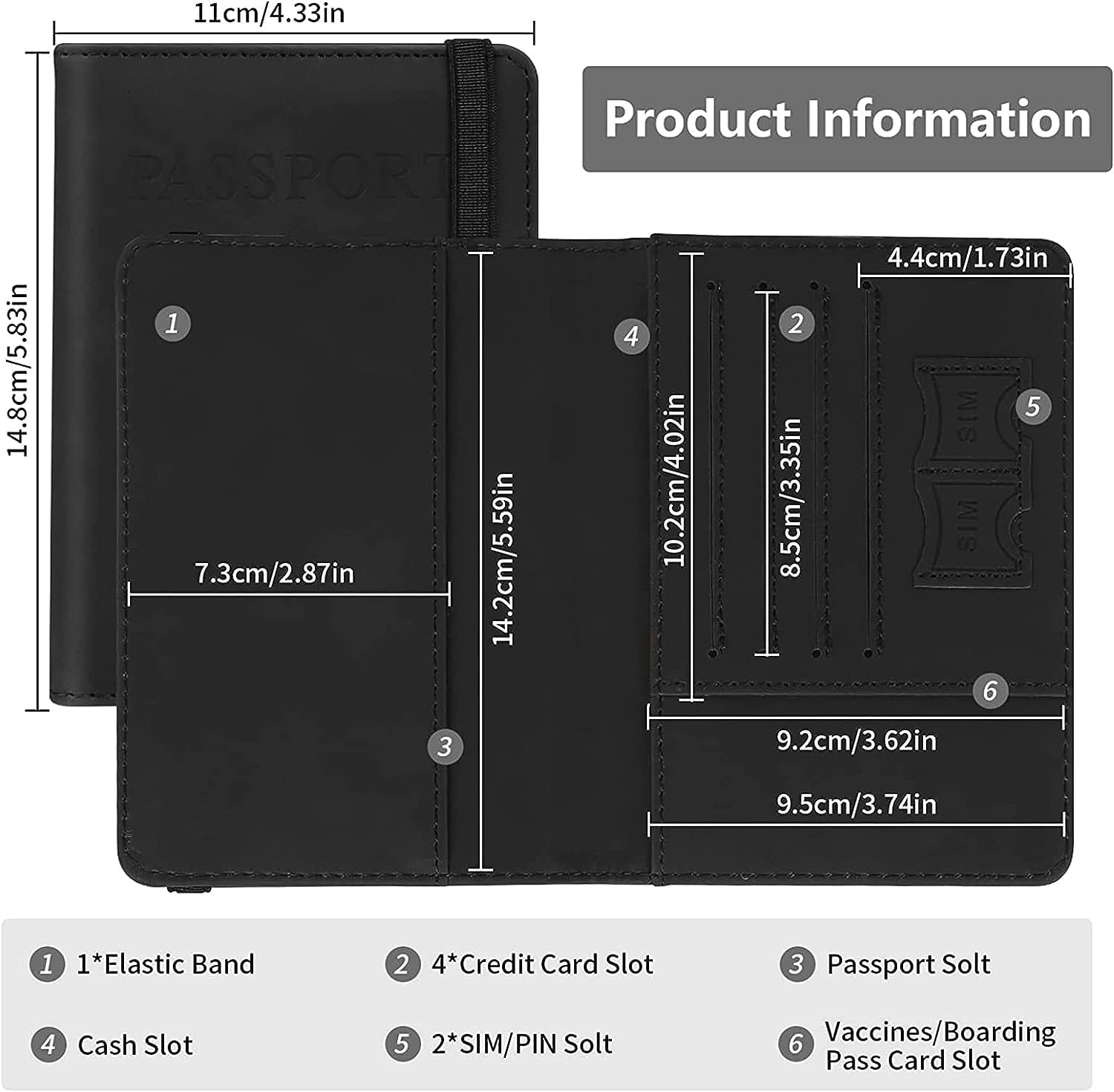Passport Holder Travel Wallet