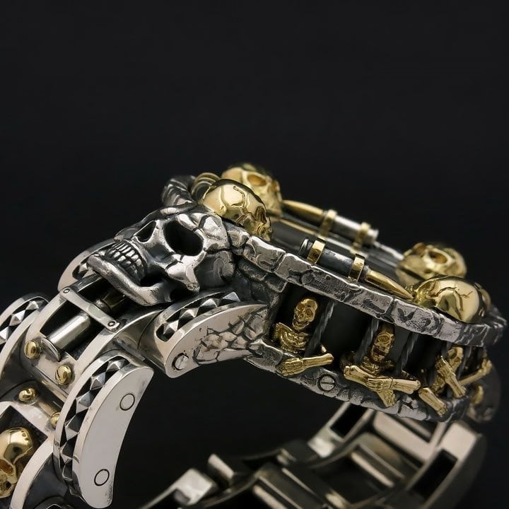 🔥Mysterious Forbidden Bullet Skull Wrist Watch