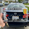 Vietnam Veteran Tribute License Plate Frame