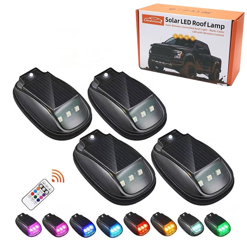 Solar Car Roof RGB Strobe Light