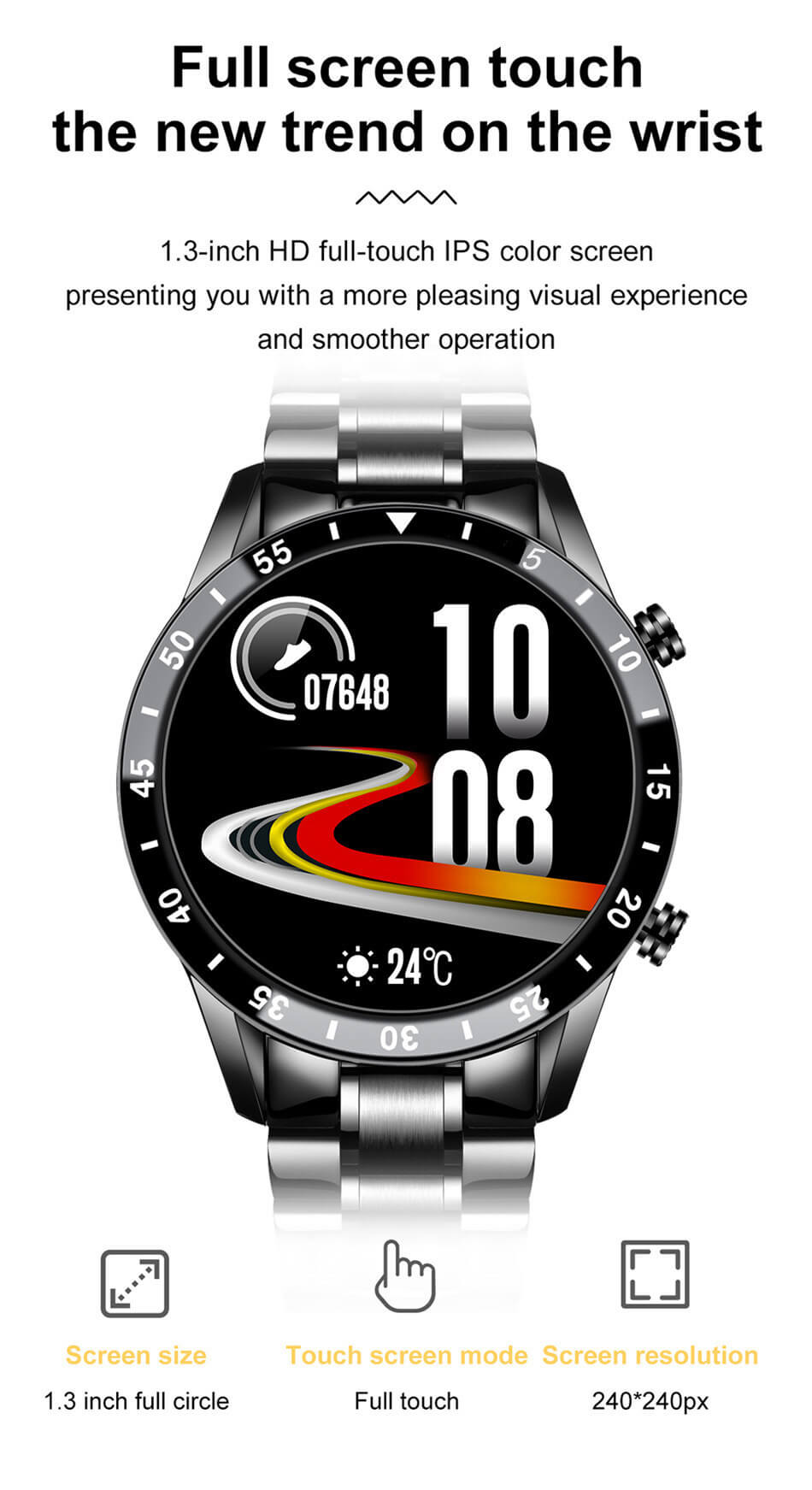 Multifunctional Bluetooth Talk Casual Smartwatch For Men/Women