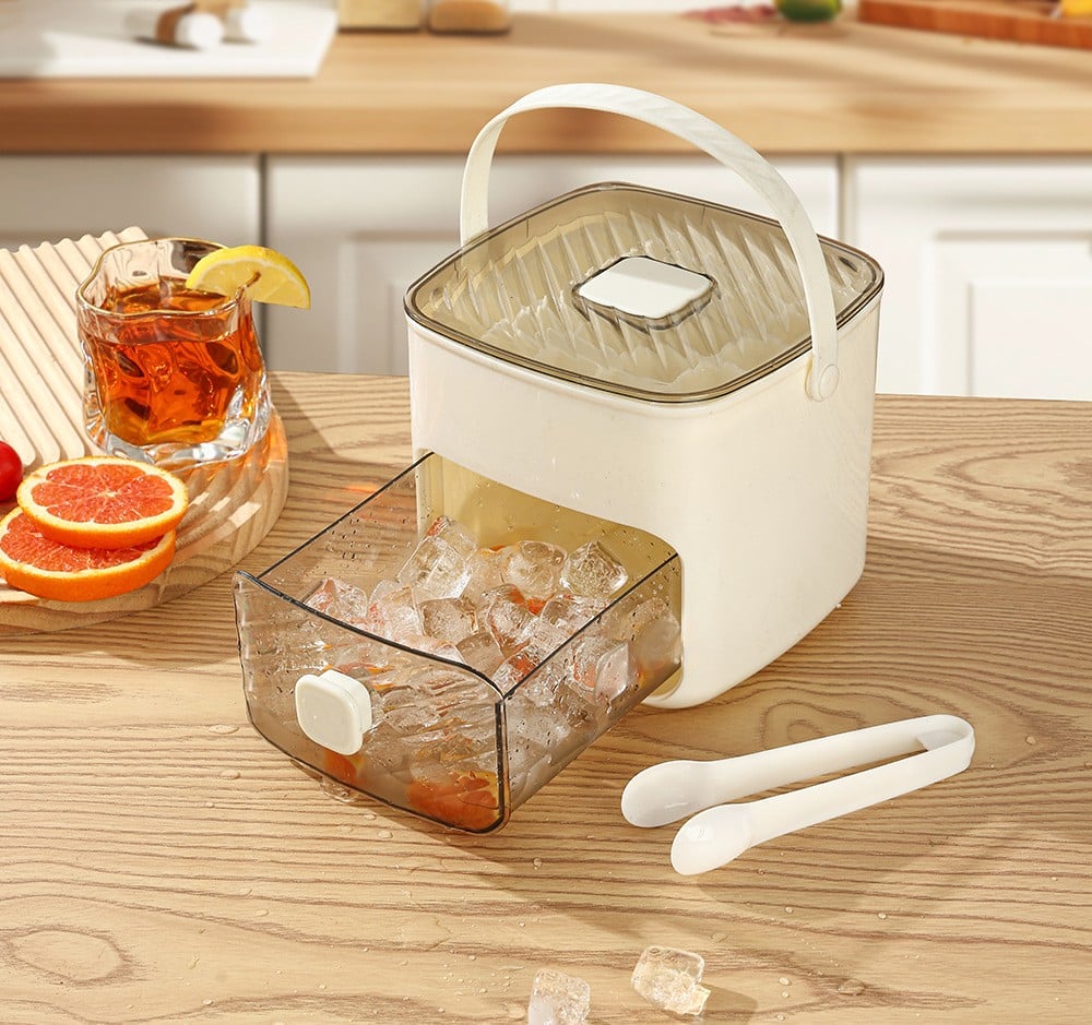 🧊❄️Ice Cube Tray with Lid and Bin – Make Ice-Making Simple